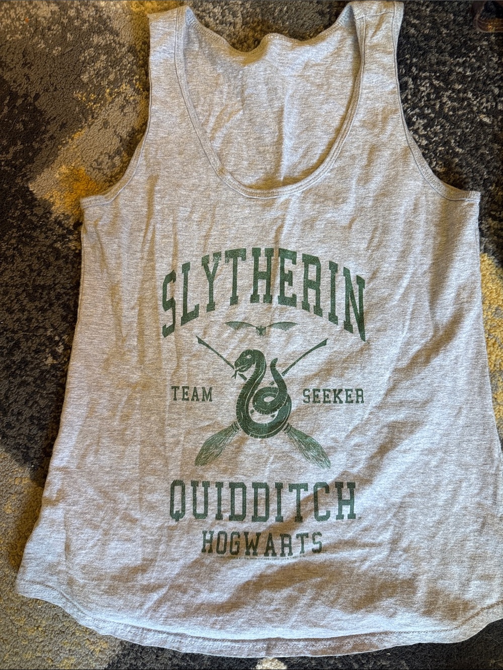 Amazon Gray Slytherin Quidditch Tank Top